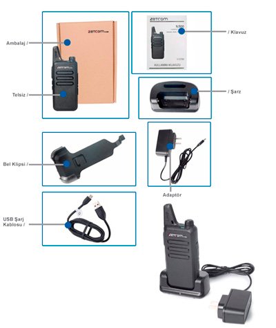 Zetcom N500 Lisanslı Telsiz