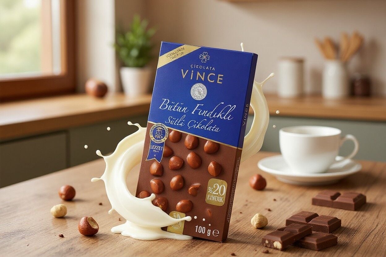 Vince Bütün Fındıklı Çikolata 100 G Kaç Kalori?