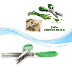 BUFFER® Paslanmaz Çelik Meyve Sebze Kesme Makası Çoklu Doğrama Makası