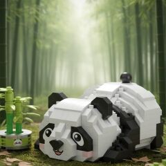 LZ-8804 LOZ DİNLENEN PANDA 340 PARÇA BLOCK OYUNCAK