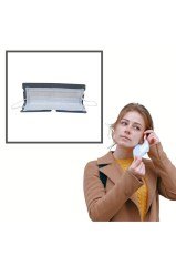 BUFFER® 4lü Şeffaf Katlanabilir Taşınabilir Silinebilir Uzun Ömürlü Yüz Maske Tutucu Koruyucu Kılıf