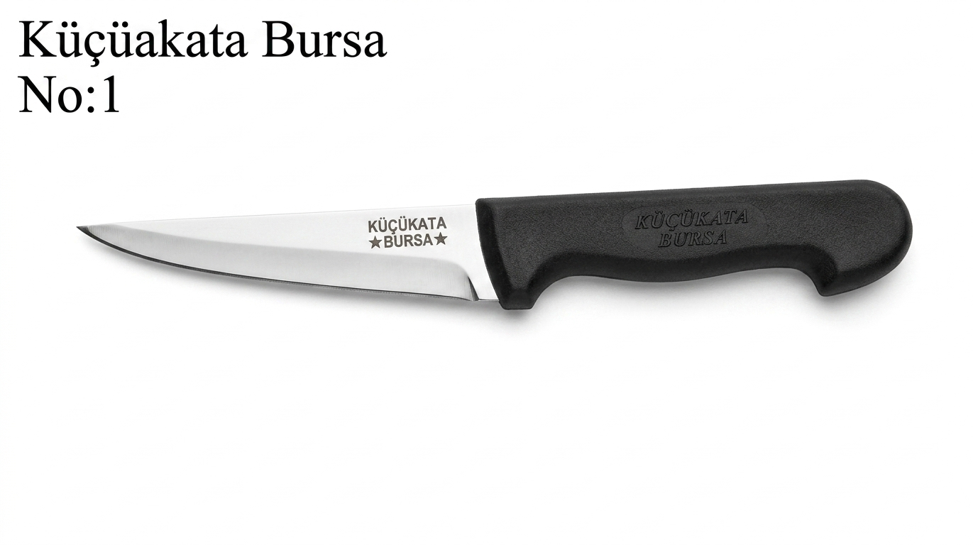 Küçükata Bursa No:1 Kemiksiz Bıçak Kemik Sıyırma Bıçağı (Çelik Boy 13,5 cm)