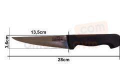 Küçükata Bursa No:1 Kemiksiz Bıçak Kemik Sıyırma Bıçağı (Çelik Boy 13,5 cm)