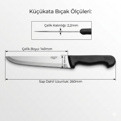 Küçükata No 1 Bıçak Kurban Doğrama Bıçağı 14 cm