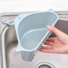 BUFFER® Pratik Mutfak Lavabo Üçgen Köşe Süzgeci Meyve Sebze Yıkama Sepeti