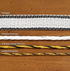 Elektrikli Çit Teli 400mt Polyrope Tel 9x0,3mm İletken