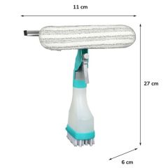 BUFFER® Çift Taraflı Spreyli Cam Sil Çok Fonksiyonlu Pratik Pencere Ayna Fayans Temizleyici Aparat