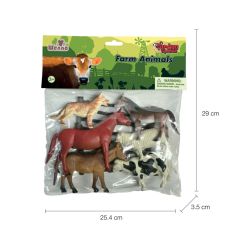 9115,9116,9117 Poşette 9 parça Hayvan Seti