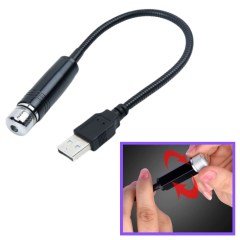 BUFFER® Mavi Ayak Altı Tavan Led Araç içi Aydınlatma Oto Araba İç Disko Ayarlanabilir USB Lamba Işık