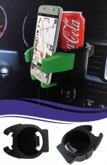 BUFFER® Araç Içi Bardak Tutucu Telefon Tutucu Organizer 2li Tutacak