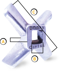 Doğan Çiftel 12 lik Bıçak Kıyma Makinesi Bıçağı Et Makinası Yedek Parça