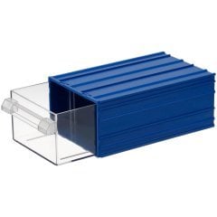 Mano Plastik Çekmeceli Mavi Kutu MK-40  124 mm x 196 mm x 80 mm (32'li Paket Halinde Satılır)