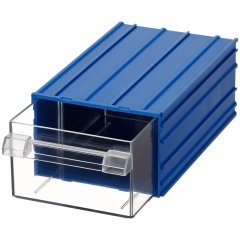 Mano Plastik Çekmeceli Mavi Kutu MK-40  124 mm x 196 mm x 80 mm (32'li Paket Halinde Satılır)