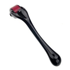 BUFFER® Çift Taraflı Roller Yeşim Taşı Ve 540 İğneli Dermoroller Titanyum Cilt Yenileme Ve Masaj Aleti Seti