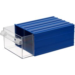 Mano Plastik Çekmeceli Mavi Kutu MK-50  140mm x 230mm x 98mm  (32'li Paket Halinde Satılır)