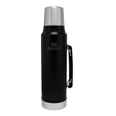 Stanley 1L Classic Legendary Bottle Matte Black - Efsane Stanley Termos Siyah