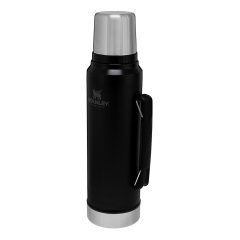 Stanley 1L Classic Legendary Bottle Matte Black - Efsane Stanley Termos Siyah
