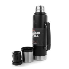 Stanley 1L Classic Legendary Bottle Matte Black - Efsane Stanley Termos Siyah