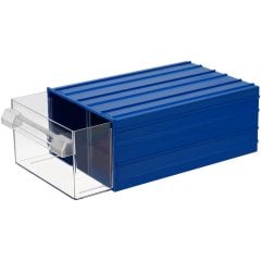 Mano Plastik Çekmeceli Mavi Kutu MK-55  212mm x 302mm x 126mm (12'li Paket Halinde Satılır)