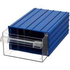 Mano Plastik Çekmeceli Mavi Kutu MK-55  212mm x 302mm x 126mm (12'li Paket Halinde Satılır)