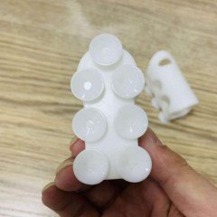 BUFFER® Çift Taraflı Su Akıtan Şampuan Hazneli Duş Başlığı ve Duş Başlığı Askı Tutucu Silikon Vakum Seti