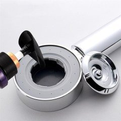 BUFFER® Çift Taraflı Su Akıtan Şampuan Hazneli Duş Başlığı ve Duş Başlığı Askı Tutucu Silikon Vakum Seti