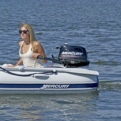 Mercury 5 HP Dört Zamanlı Kısa Şaft Manuel Deniz Motoru