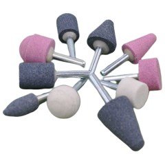 BUFFER® 6mm 10lu Taşlama Seti Gravür Dremel Taşlama Zımpara Ucu Seti