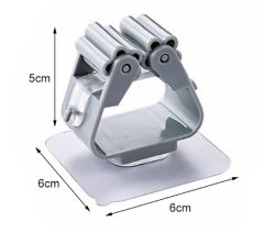 1 Adet Yapışkanlı Pratik Mop Tutucu Beyaz