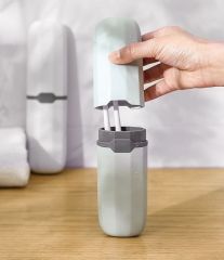 Seyahat Tipi Diş Fırçası ve Makyaj Fırçası Kabı 3 Renk