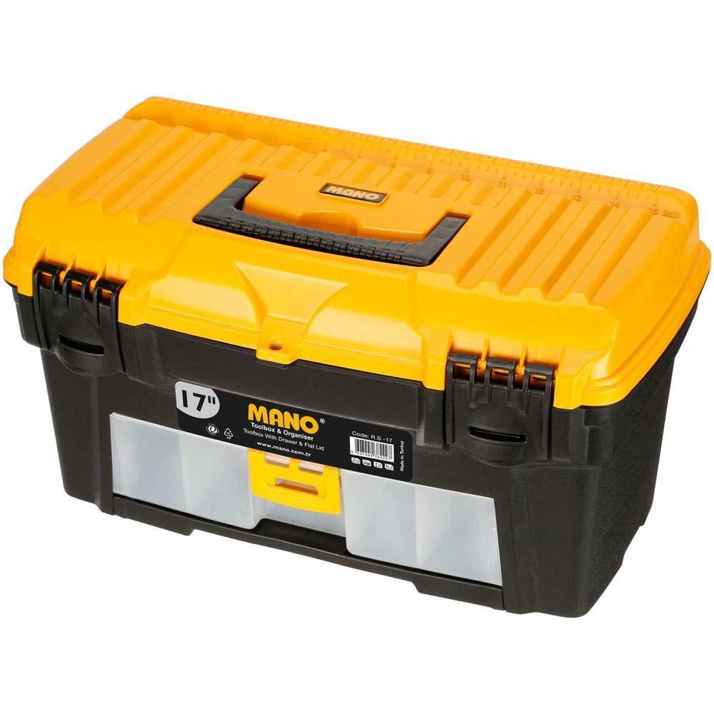 Mano Düz Kapaklı Çekmeceli Takım Çantası RS-17   432mm x 250mm x 238mm