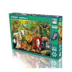 31504 FOREST ANIMALS 100 PARÇA PUZZLE