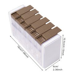 BUFFER® Şeffaf Baharatlık Standı 6lı