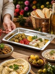 Paslanmaz Çelik Açık Büfe Şarküteri Meze Sunum Tepsisi, Mutfak Küveti 1 Numara