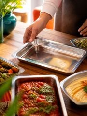 Paslanmaz Çelik Açık Büfe Şarküteri Meze Sunum Tepsisi, Mutfak Küveti 1 Numara