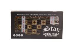 0173 ANTİK MOZAK TAVLA TAKIMI