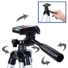 BUFFER® 360 Derece Ayarlanabilir Katlanabilir Profesyonel Çekime Uygun 150 cm Ayaklı Tripod