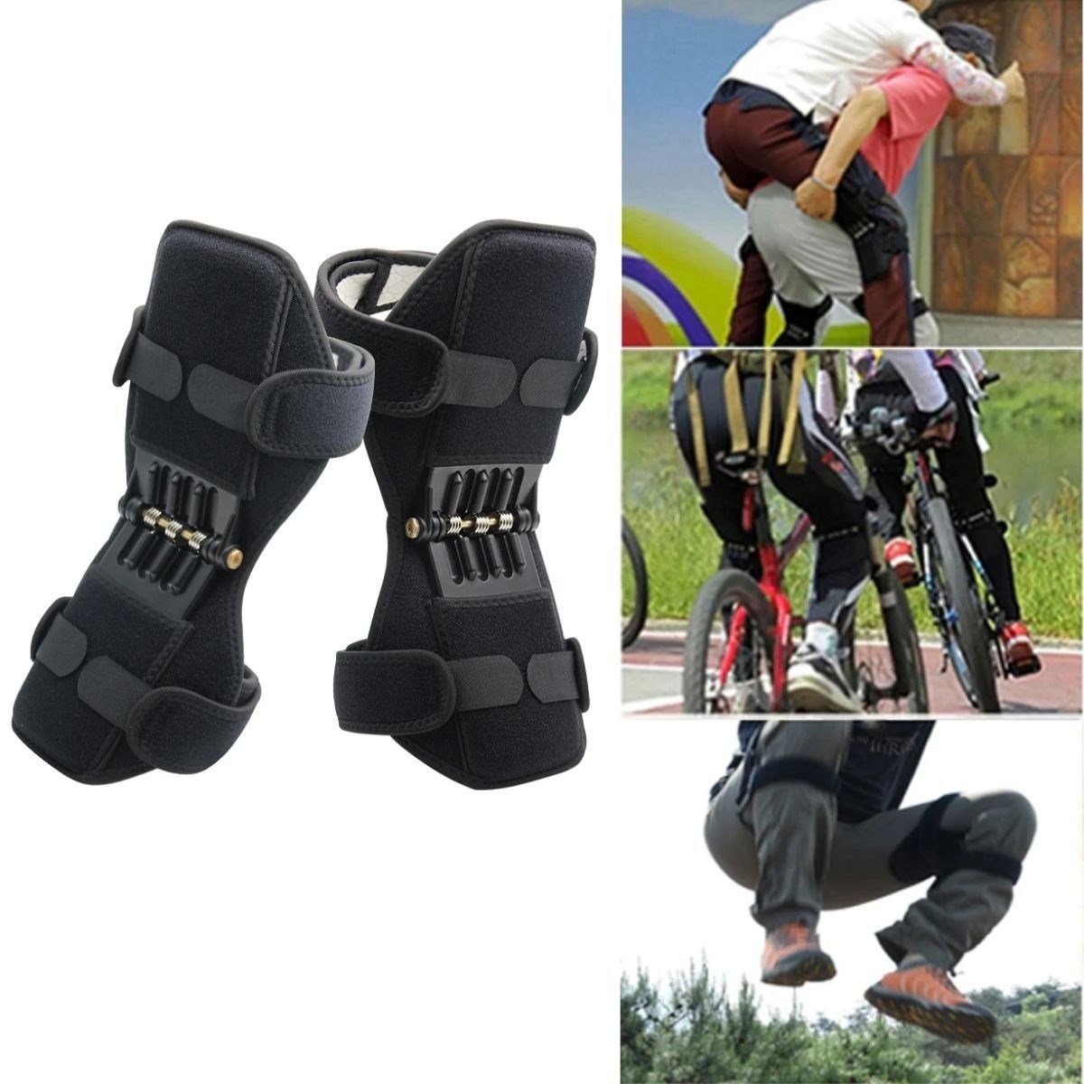 BUFFER® Yaylı Diz Kuvvetlendirici Dizlik Egzersiz Aleti Medikal Bacak Destekli Spor Aleti