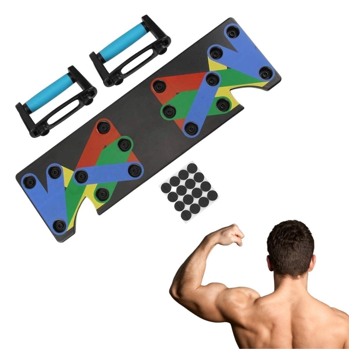 BUFFER® Çok Fonksiyonlu Katlanabilir Şınav Tahtası Platformu Fitness Spor Kondisyon Sağlama Aleti