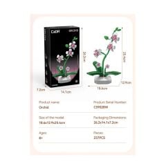 C59028W CADA SAKSILI ORKİDE MODEL 237 PARÇA BLOCK OYUNCAK