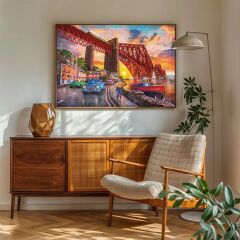 22039 PUZZLE 1500 FORTH BRİDGE AT SUNSET LİFE UNDER THE BRİDGE