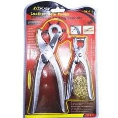 BUFFER® 2li Kolay Kemer Deri Delik Açma Delme Aleti Delici Pensesi Delgeç Seti