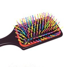 BUFFER® Pratik Renkli Uçlu Plastik Saç Fırçası Tarağı Ergonomik Tarak