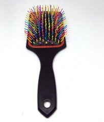 BUFFER® Pratik Renkli Uçlu Plastik Saç Fırçası Tarağı Ergonomik Tarak