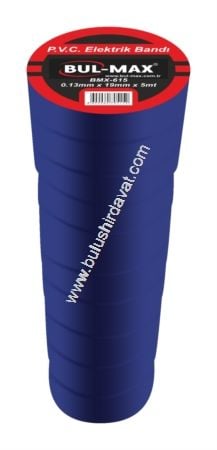 Bulmax 19mm*5mt Mavı Elektrık Bandı Bmx-615 (10 Adet Gönderilir)