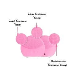 BUFFER® Forever USB li Titreşimli Masaj Etkili Silikon El Yüz Vücut Temizleme ve Bakım Cihazı