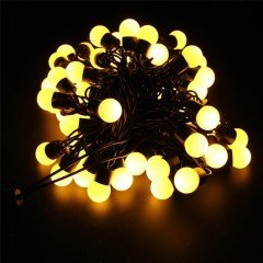 BUFFER® Usb Girişli Minik 40 Top Led Işık Dekoratif Şerit Led (Sarı 5m.)