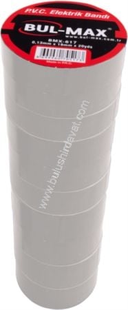 Bulmax 10yds Beyaz Elektrk Bandı Bmx-616 (10 Adet Gönderilir)