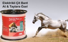 At & Taylara Özel 10mm 500mt Elektrikli Çit Teli İletken Bant