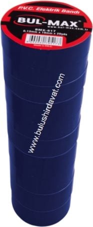 Bulmax 10yds Mavı Elektrk Bandı Bmx-616 (10 Adet Gönderilir)